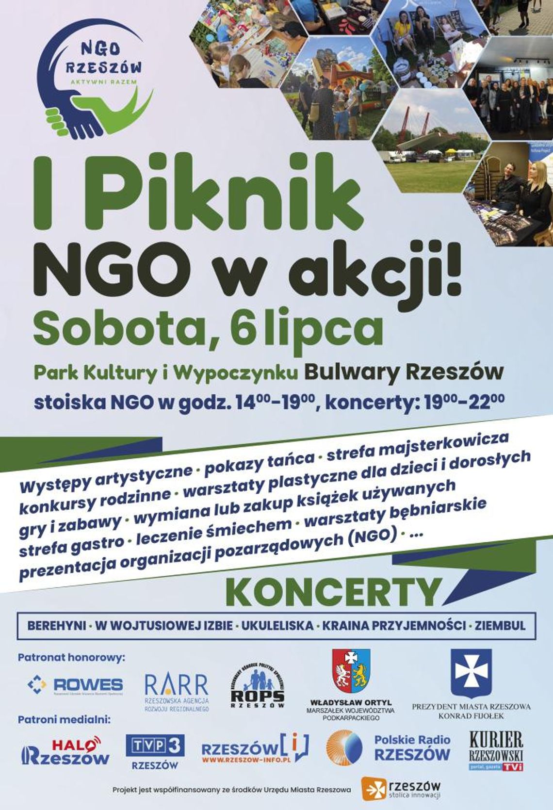 Piknik NGO - Święto aktywności i kreatywności na rzeszowskich bulwarach [HARMONOGRAM]