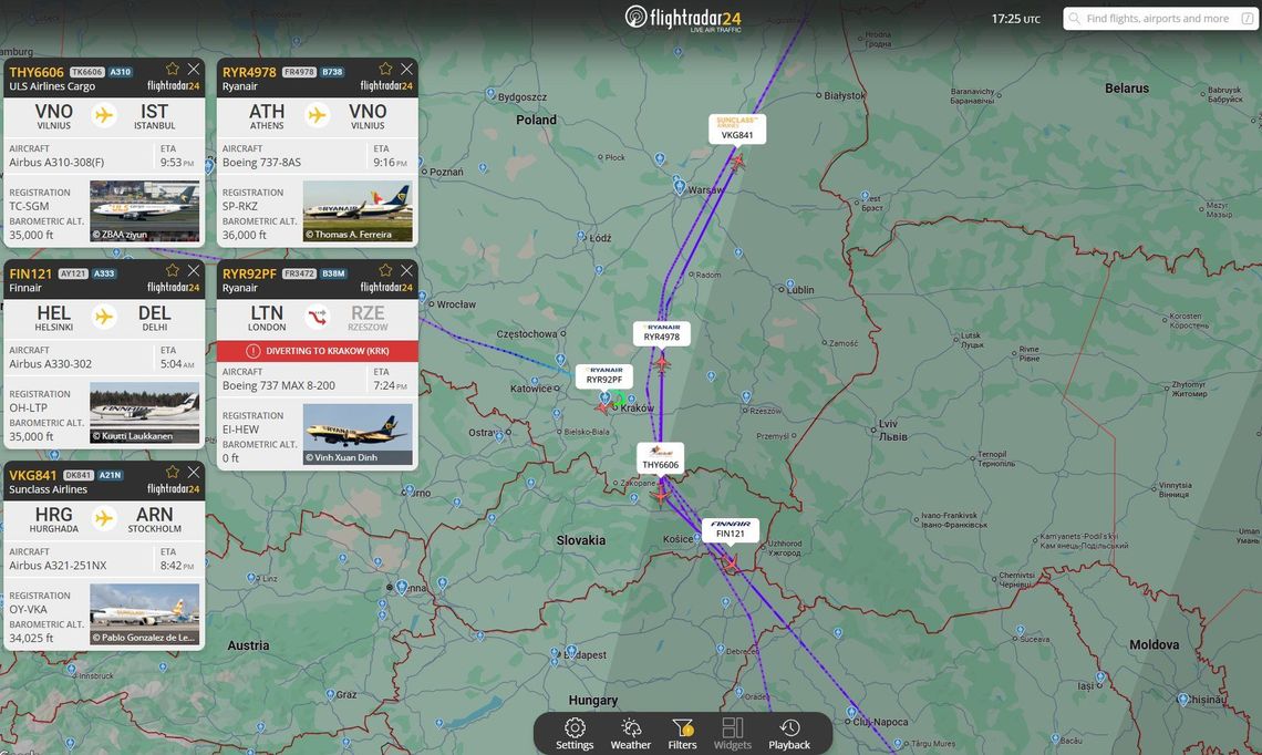 PILNE: Niebo nad południowo-wschodnią Polską zamknięte. Wojskowa operacja w toku