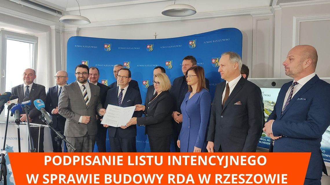 Podpisanie listu intencyjnego w sprawie budowy Regionalnego Dworca Autobusowego w Rzeszowie