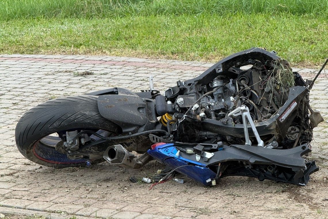 Policja o niedzielnym wypadku na DK28. Młody motocyklista zginął przypadkowo