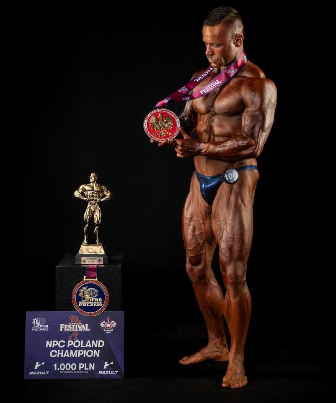 Policjant z Rzeszowa z kolejnymi sukcesami w kulturystyce