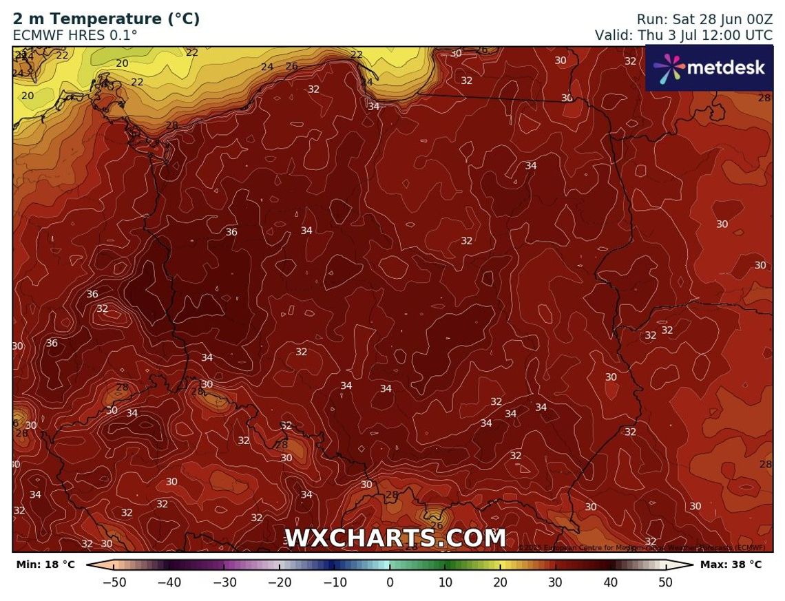 Polska na progu piekielnych upałów: Nadchodzi fala gorąca z temperaturami do 38°C!