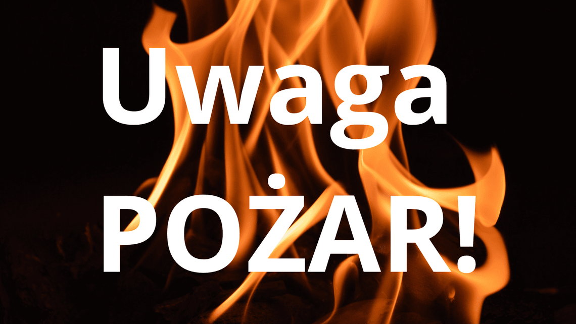 Pożar domu jednorodzinnego w Pogwizdowie Starym