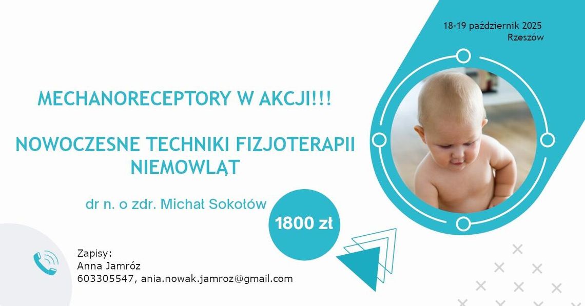 Poznaj klucz do efektywnej terapii niemowląt - mechanoreceptory!!