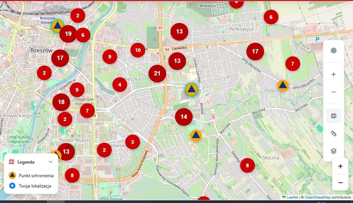 Prawdziwy sprawdzian zimnej krwi: Co po dzisiejszych alertach w Rzeszowie mówi nam mapa schronów? Prawdziwy sprawdzian zimnej krwi: Co po dzisiejszych alertach w Rzeszowie mówi nam mapa schronów?