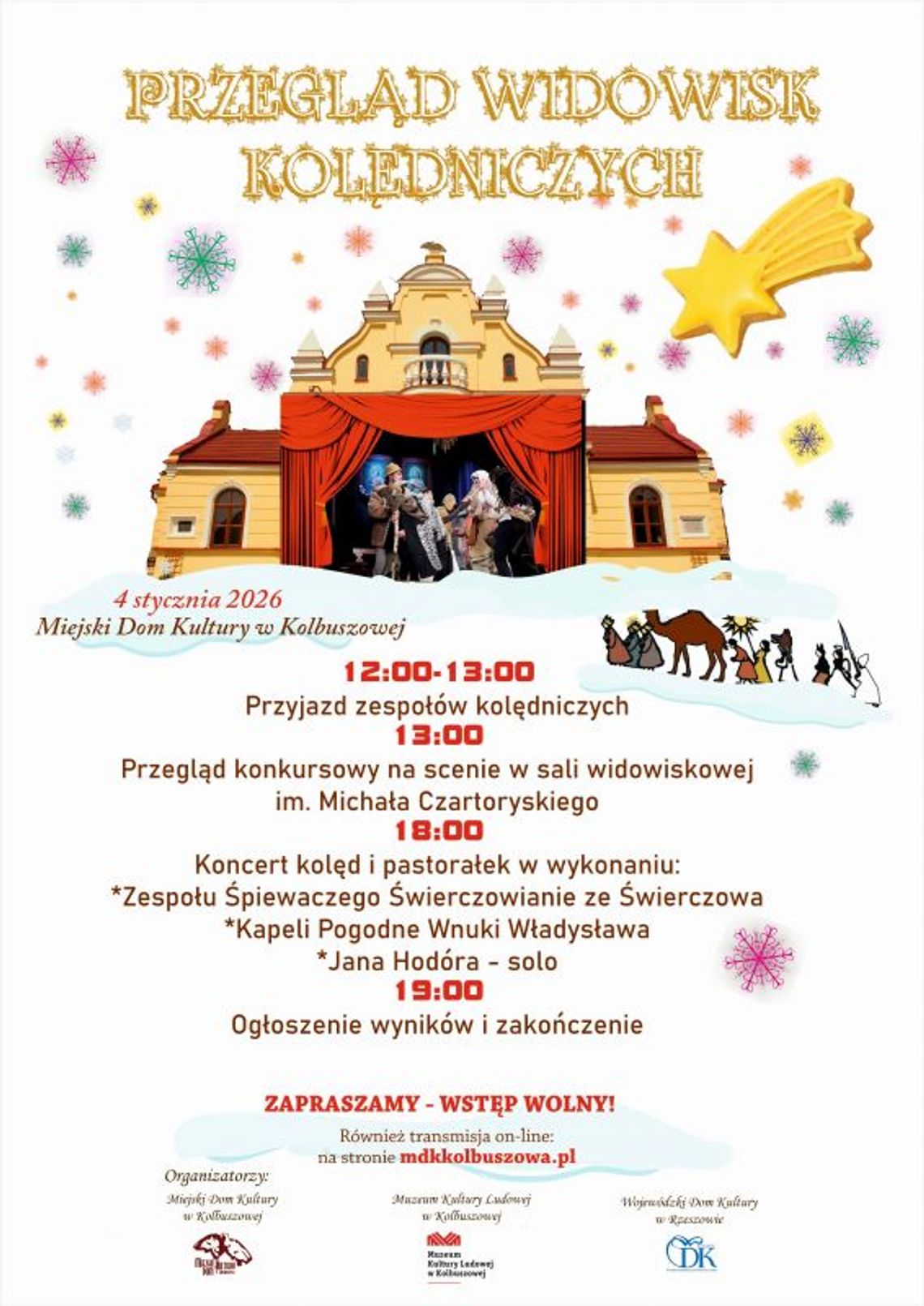 Przegląd Widowisk Kolędniczych 2026 w Kolbuszowej Przegląd Widowisk Kolędniczych 2026 w Kolbuszowej