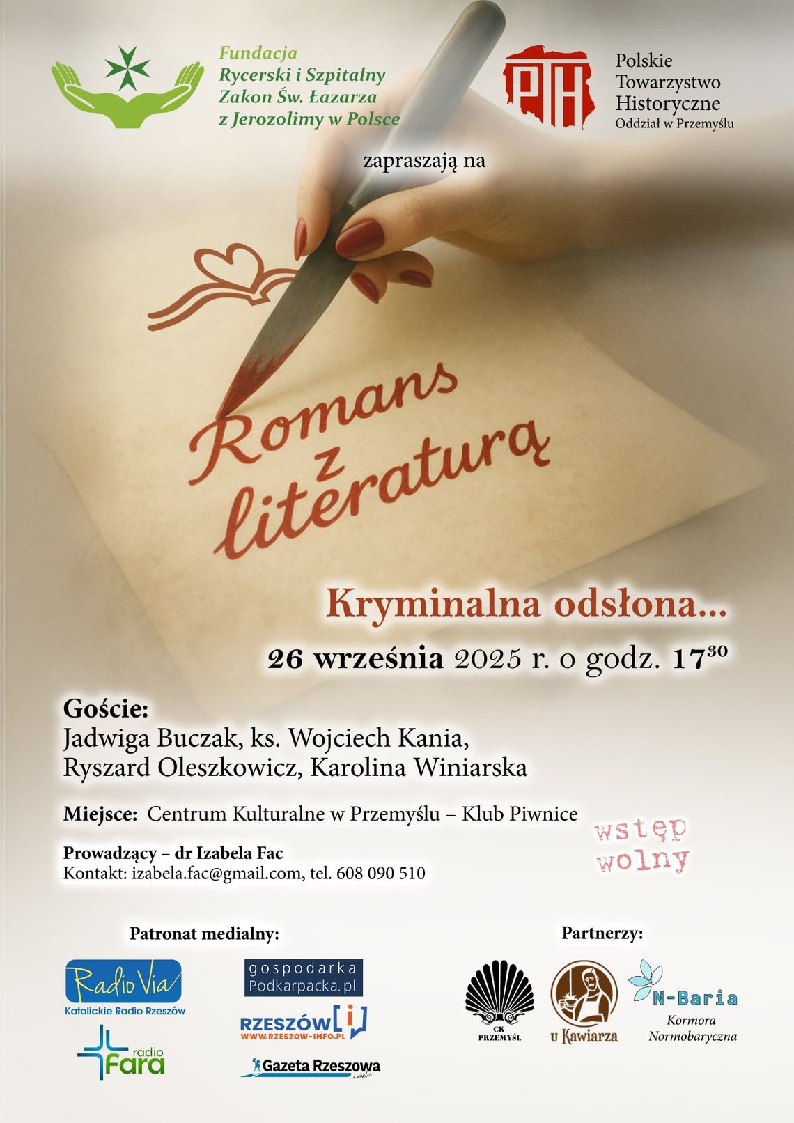 Przemyska „Piwnica” zaprasza na kryminalny „Romans z Literaturą”