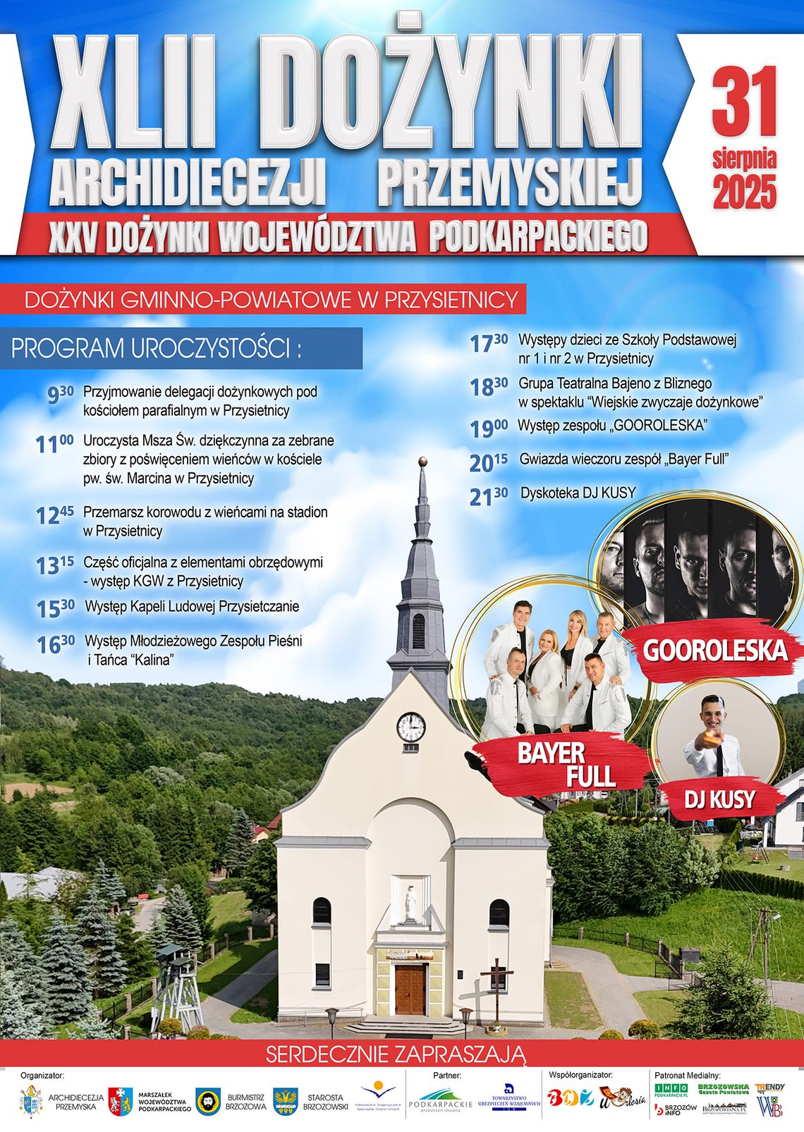 Przysietnica gospodarzem Dożynek Województwa Podkarpackiego 2025. To już jutro!