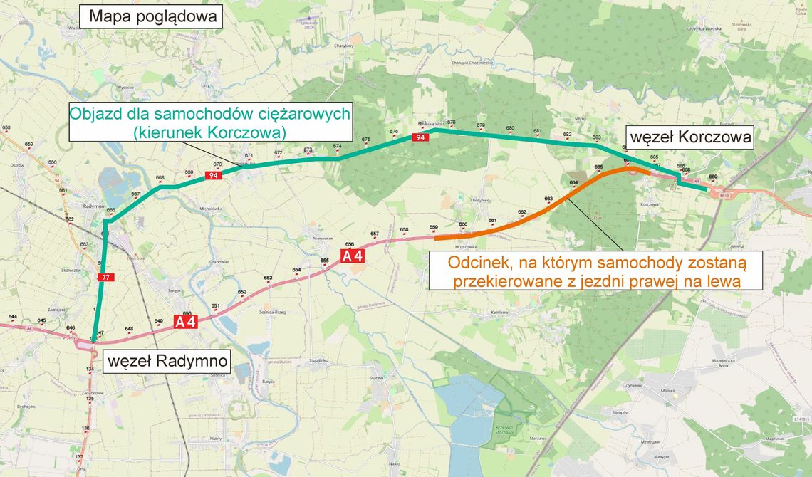 Rusza remont A4 między Przemyślem a Korczową. Utrudnienia potrwają do października Rusza remont A4 między Przemyślem a Korczową. Utrudnienia potrwają do października