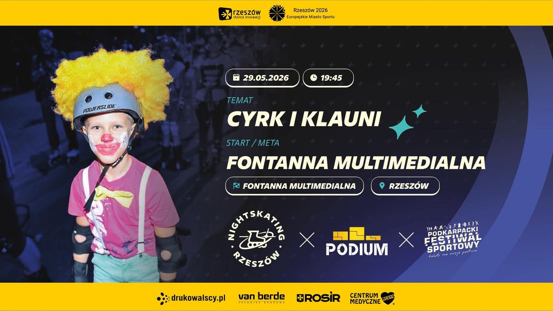 Rzeszów opanują rolkarze. Nightskating otworzy Podkarpacki Festiwal Sportowy