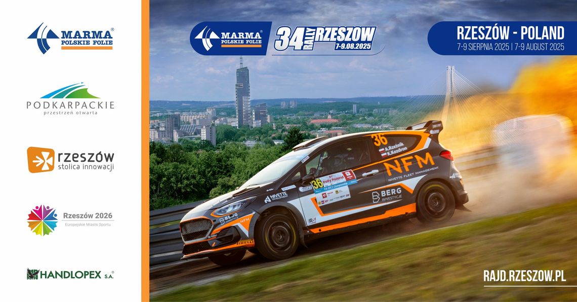 Rzeszów stolicą europejskich rajdów: Marma 34. Rajd Rzeszowski!