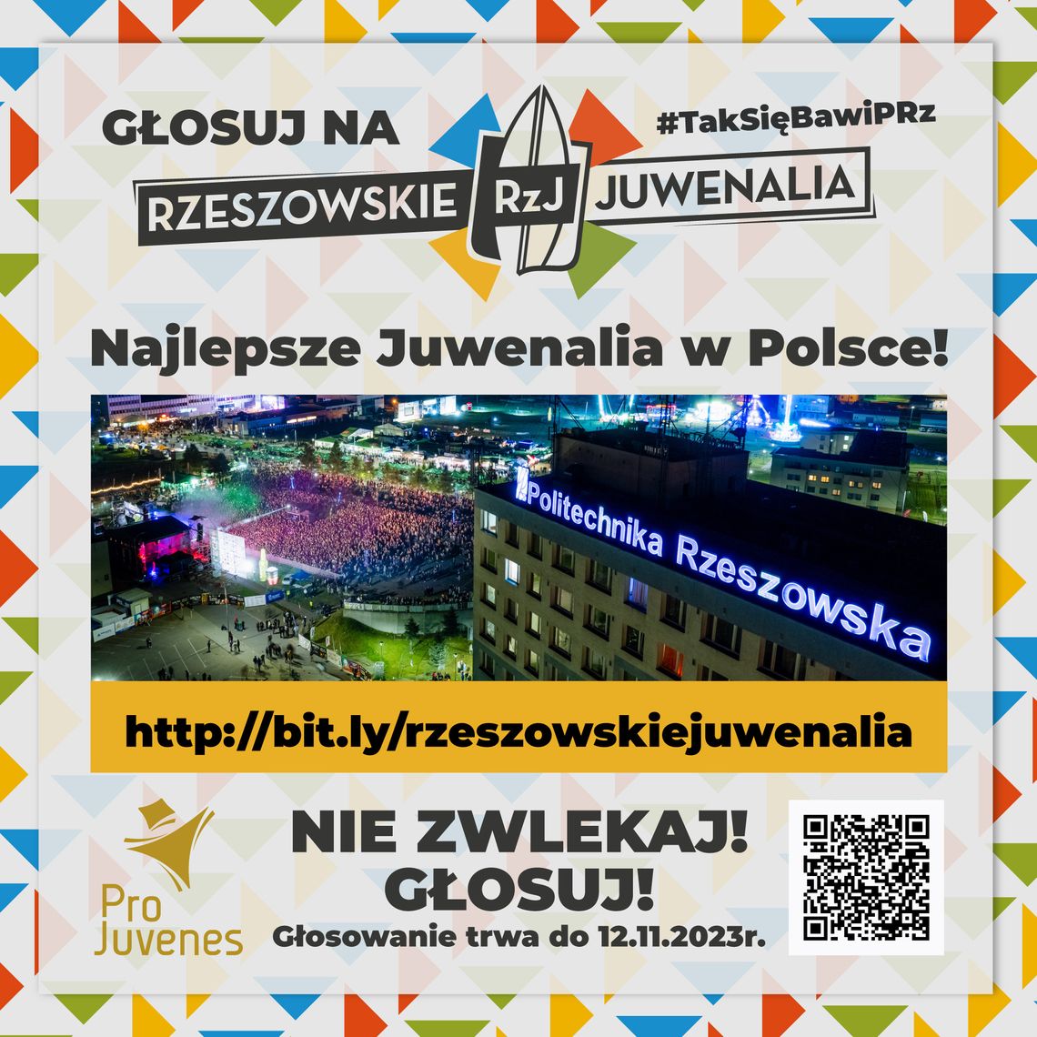 Rzeszowskie Juwenalia Politechniki Rzeszowskiej nominowane w kategorii „Najlepsze Juwenalia w Polsce"!
