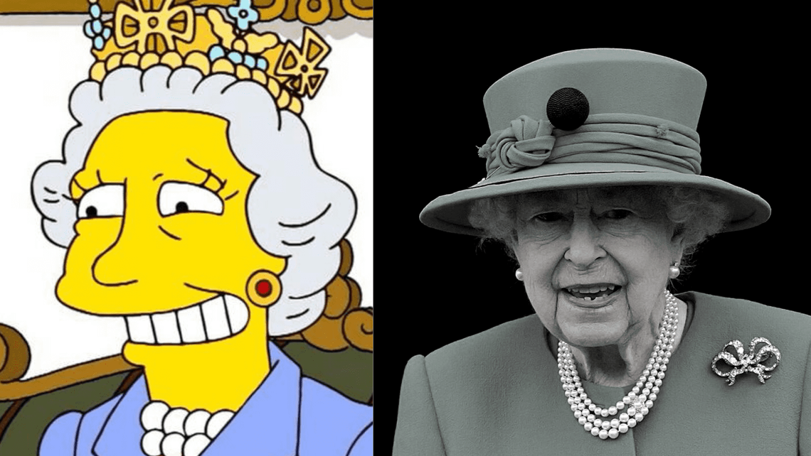 Simpsonowie znowu zaskakują? Przewidzieli śmierć królowej Elżbiety?