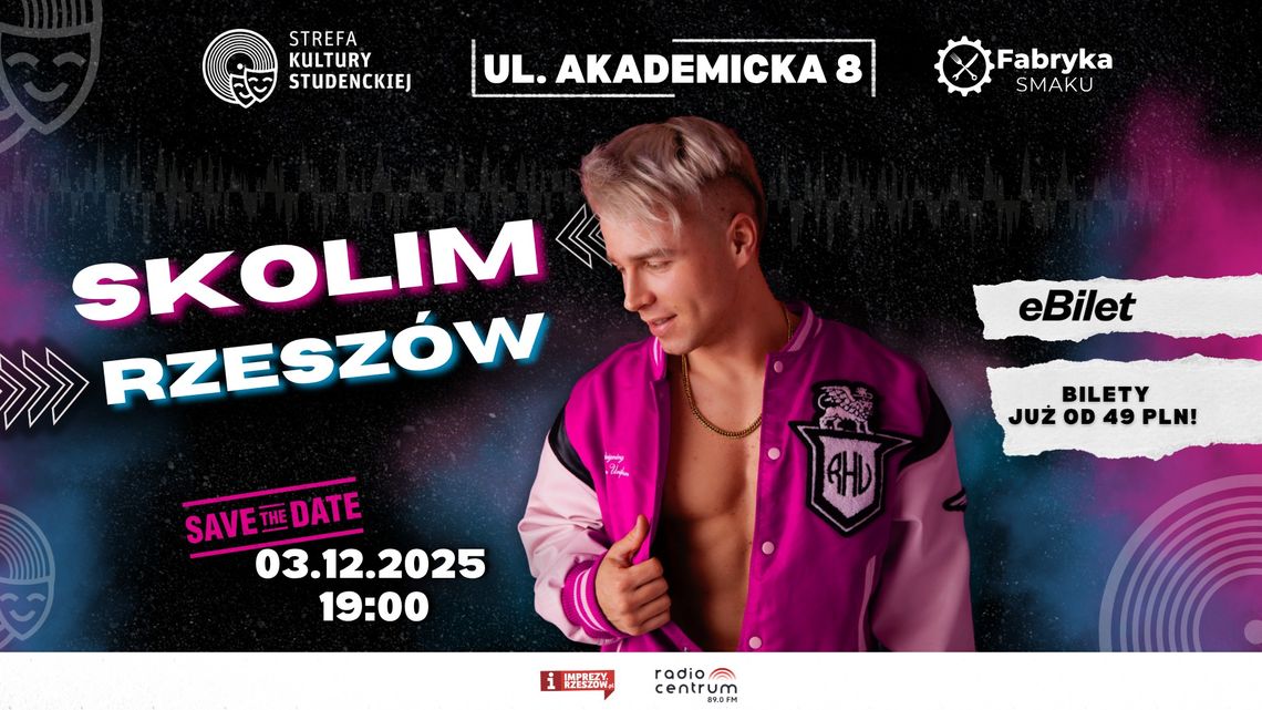 Skolim rozgrzeje Rzeszów! Król Latino już 3 grudnia! Skolim rozgrzeje Rzeszów! Król Latino już 3 grudnia!