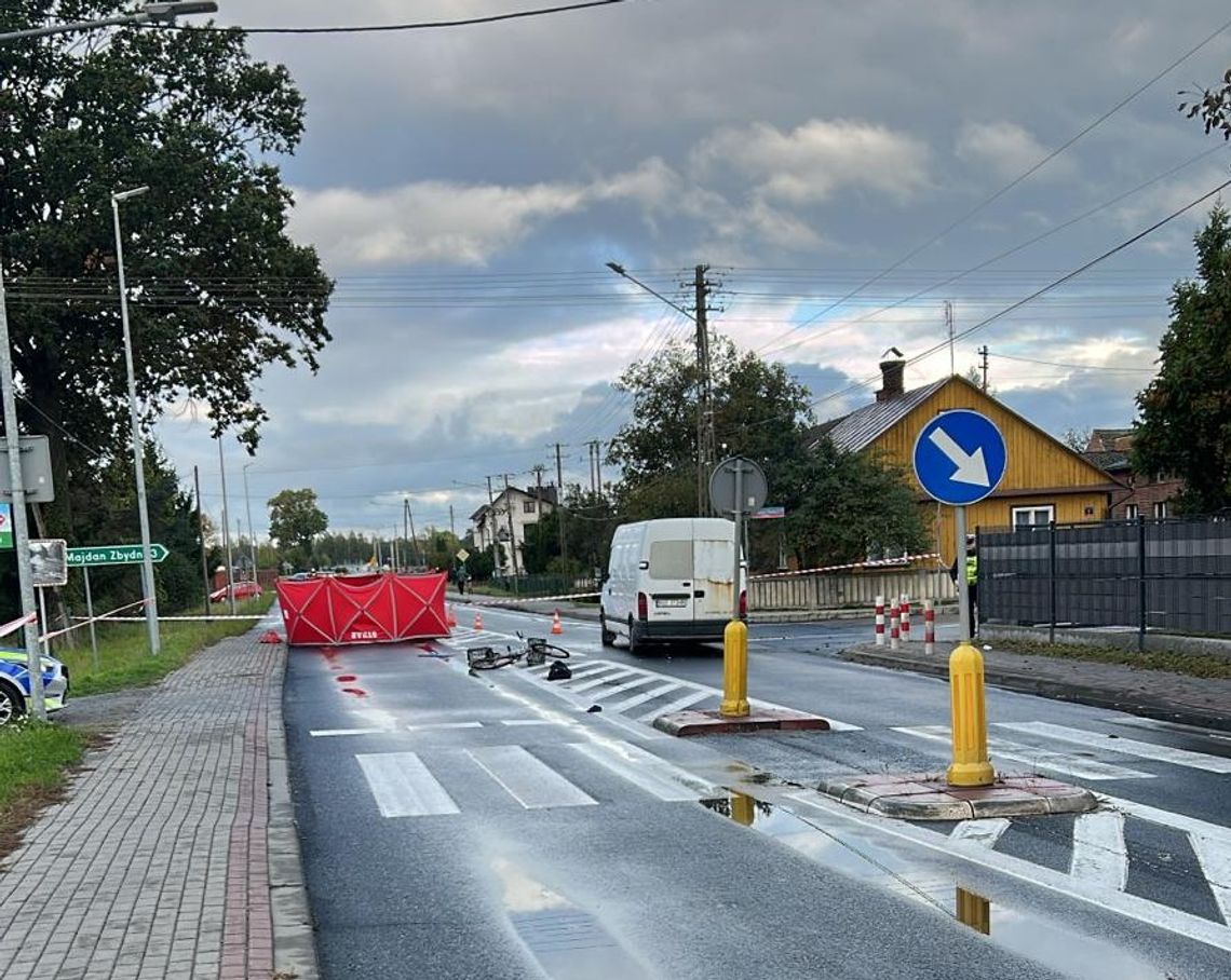 Śmiertelne potrącenie rowerzysty na drodze krajowej nr 77!