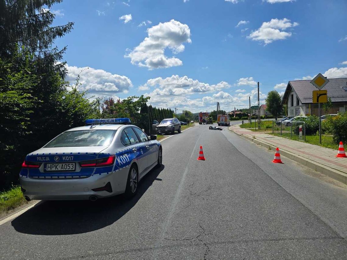 Śmiertelny wypadek w Humniskach. Nie żyje 47-letni motorowerzysta Śmiertelny wypadek w Humniskach. Nie żyje 47-letni motorowerzysta
