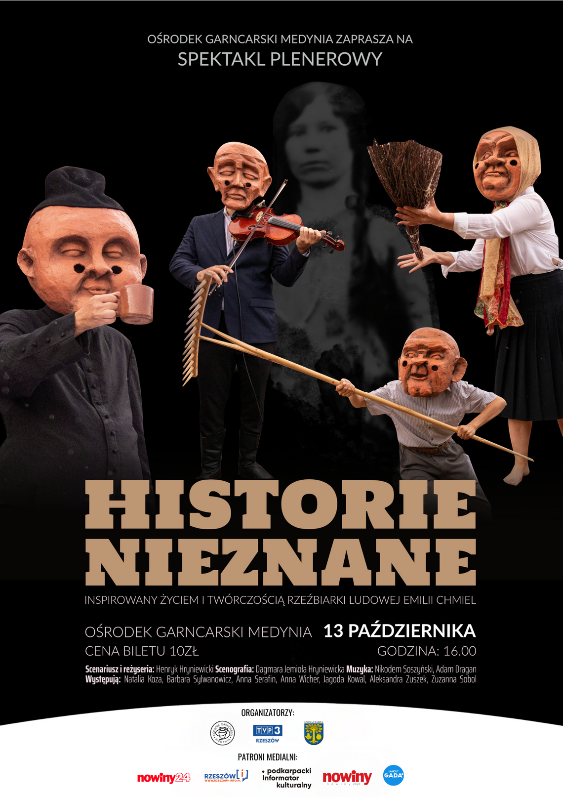 Spektakl "Historie Nieznane" w Medyni Głogowskiej [Nasz Patronat]