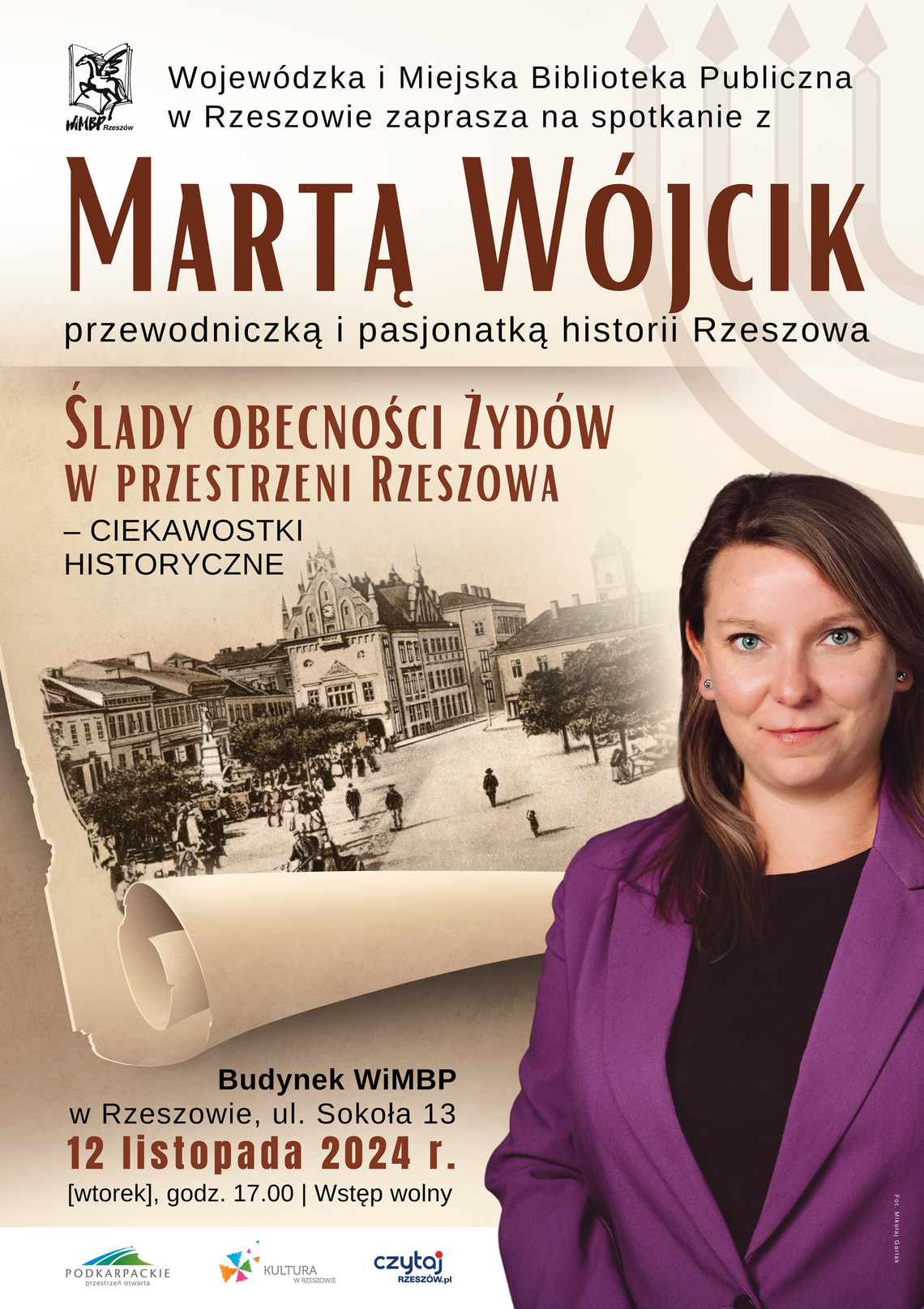 Spotkanie z Martą Wójcik – przewodniczką i pasjonatką historii Rzeszowa