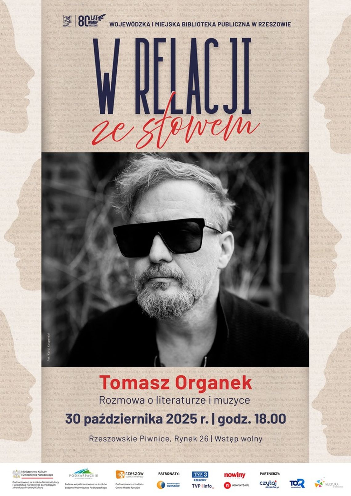 Spotkanie z Tomaszem Organkiem w Rzeszowie – literatura, muzyka i rozmowa o słowie