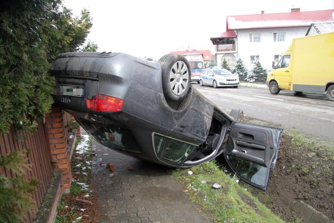 Spowodował wypadek. Był pijany. Jedna osoba trafiła do szpitala