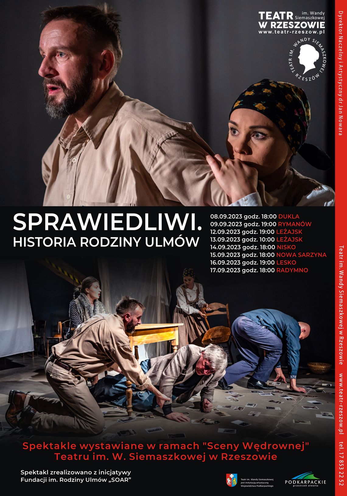 „Sprawiedliwi. Historia rodziny Ulmów”. Spektakl Siemaszki rusza znów w specjalną trasę