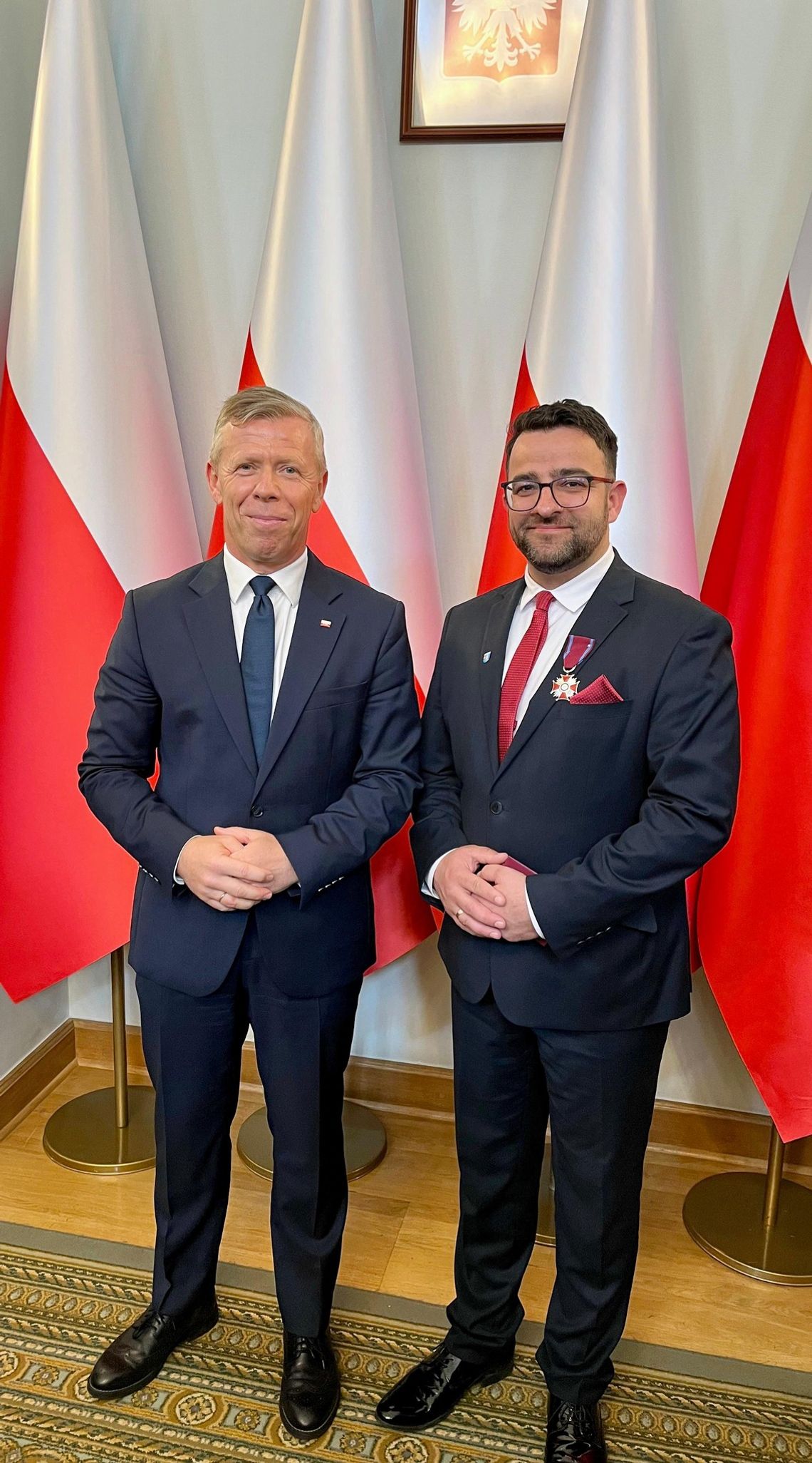 Starosta Rzeszowski Krzysztof Jarosz uhonorowany Srebrnym Krzyżem Zasługi