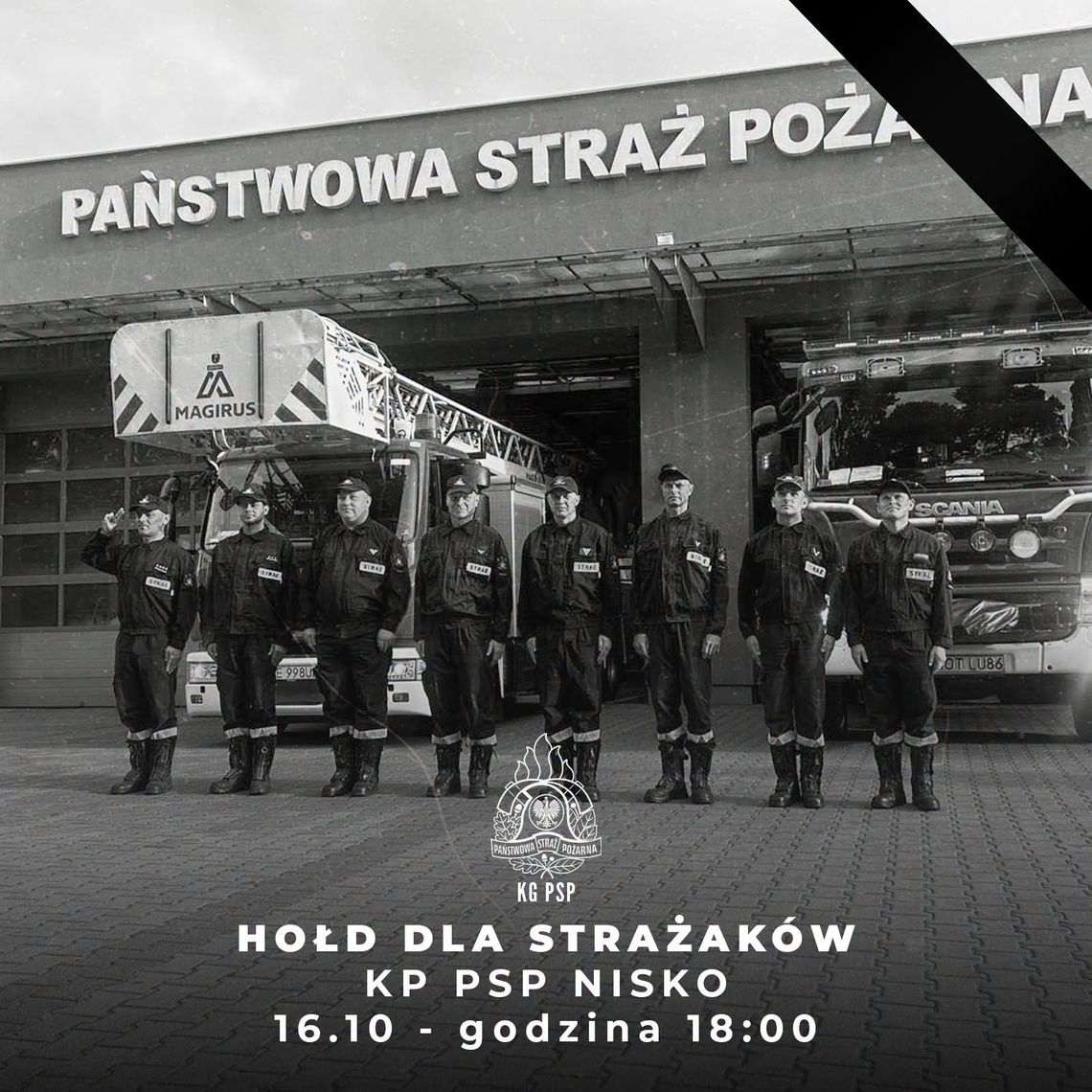 Strażacy w całej Polsce oddadzą hołd kolegom z Niska. O godz. 18 zabrzmią sygnały alarmowe Strażacy w całej Polsce oddadzą hołd kolegom z Niska. O godz. 18 zabrzmią sygnały alarmowe