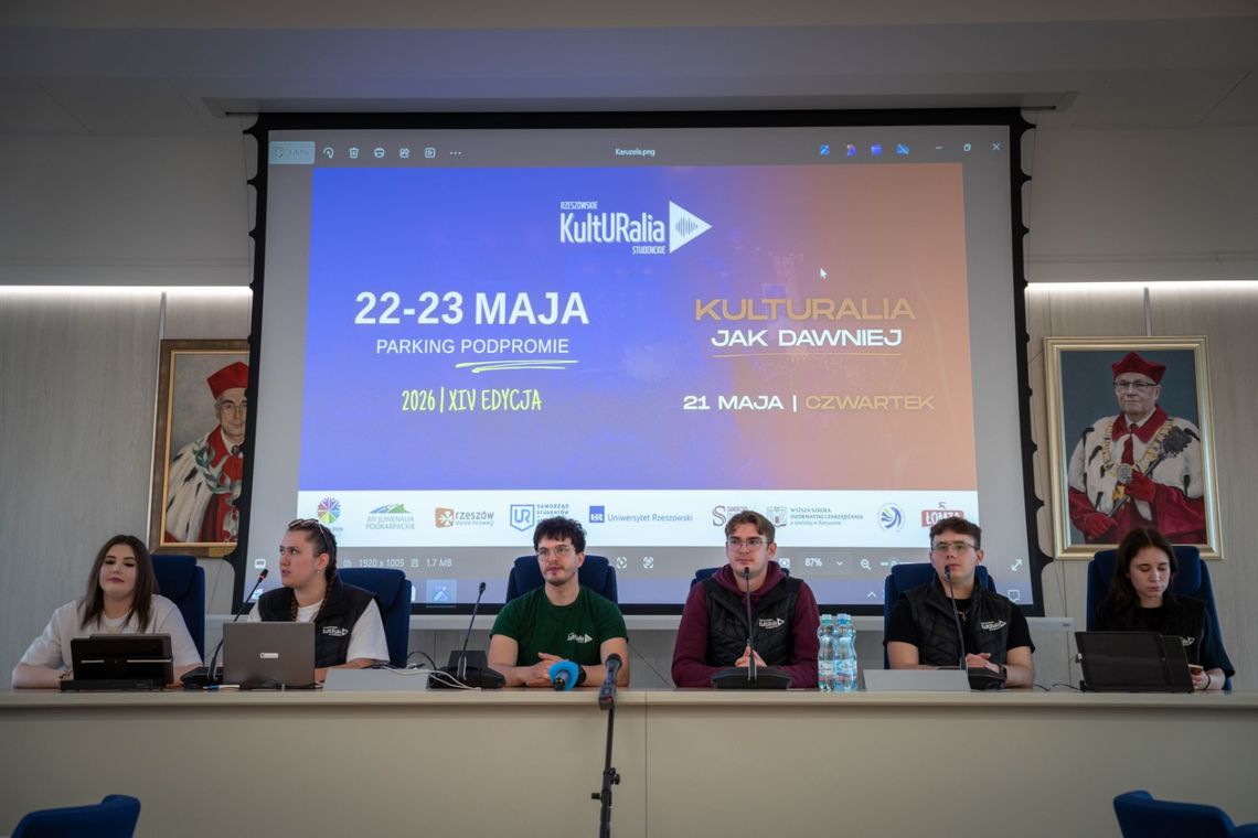 Studenci ponownie przejmą Rzeszów. Przed nami XIV Rzeszowskie KultURalia Studenckie 2026 Studenci ponownie przejmą Rzeszów. Przed nami XIV Rzeszowskie KultURalia Studenckie 2026
