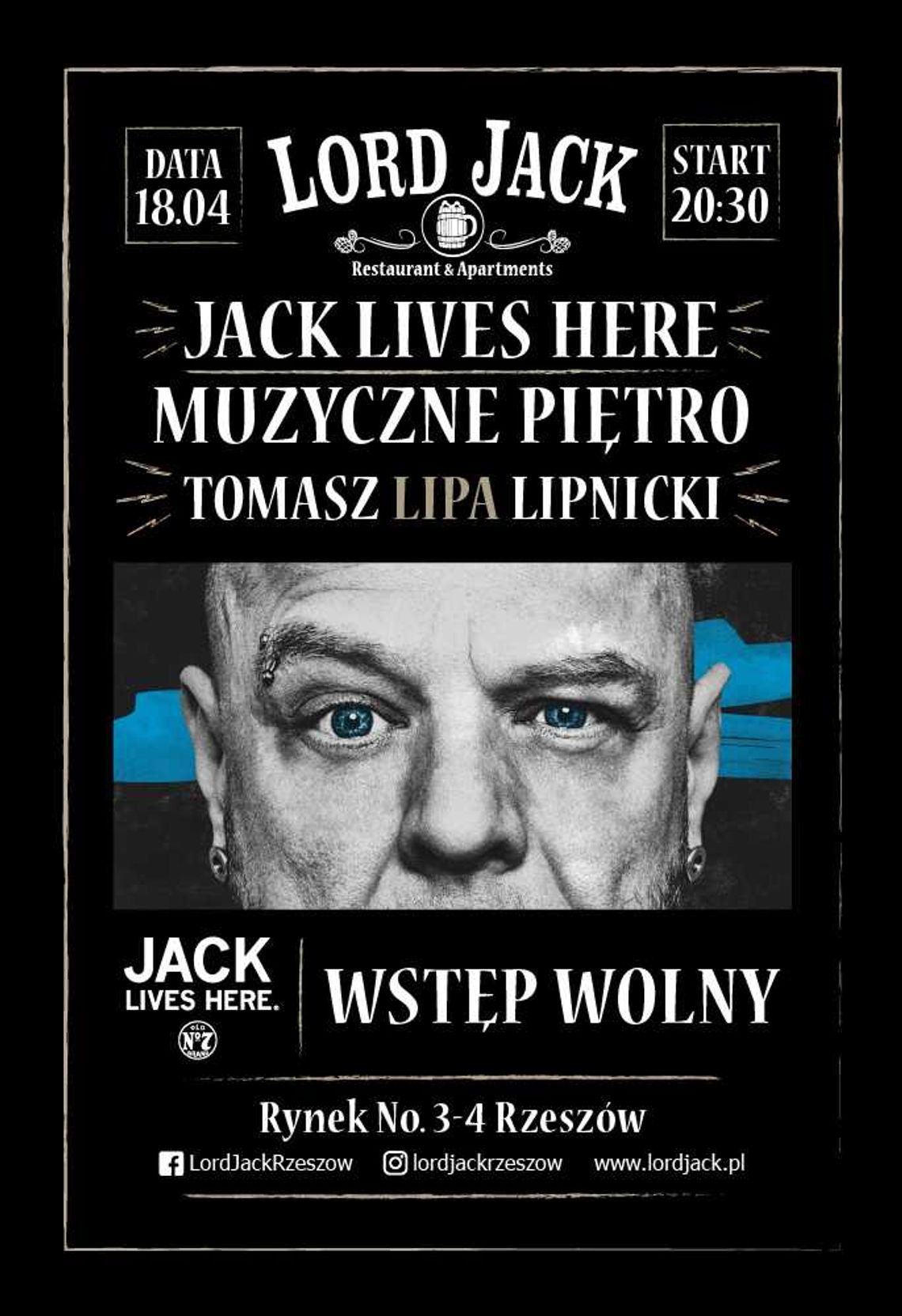 Tomasz Lipa Lipnicki na scenie Lord Jack! Wieczór muzyki i spotkania autorskiego