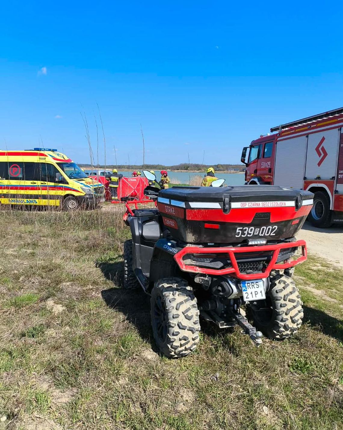 Tragiczne zdarzenie nad wodą w Czarnej Sędziszowskiej. Nie żyje mężczyzna