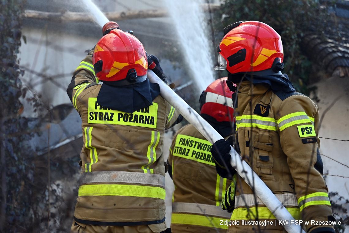 Tragiczny pożar domu na Podkarpaciu. Nie żyje 92-letni mężczyzna