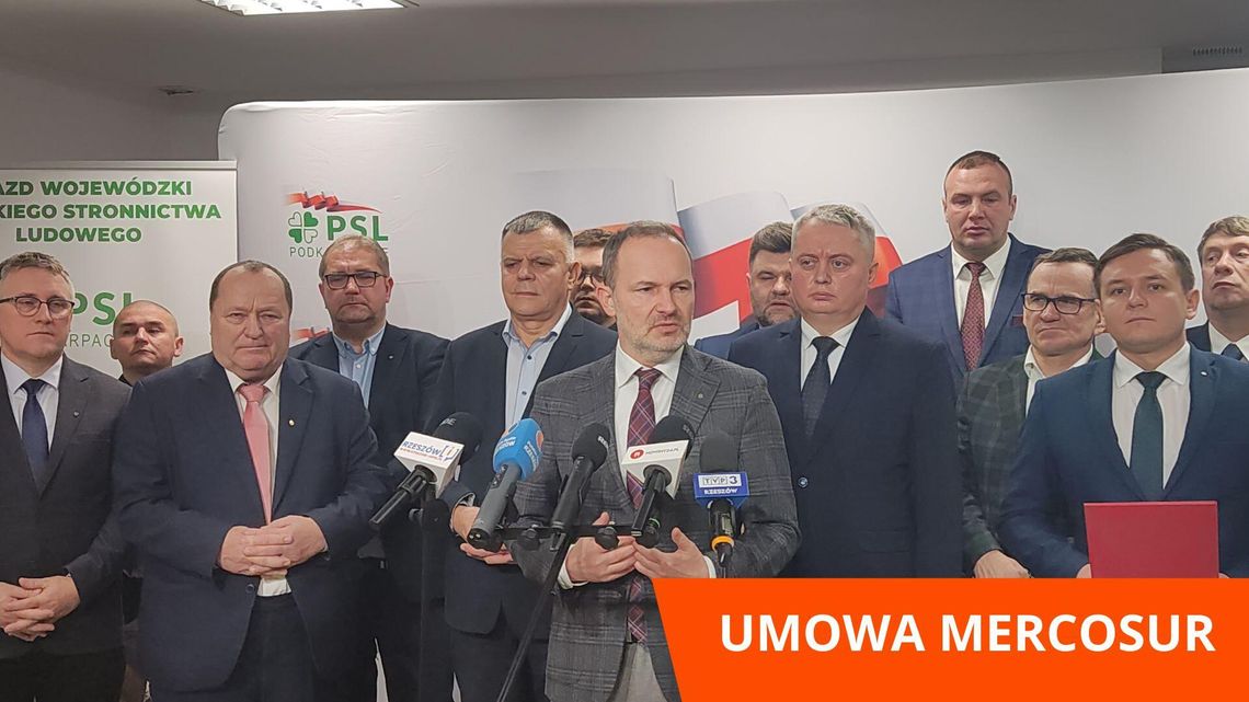 Konferencja PSL z udziałem Krzysztofa Hetmana - Umowa Mercosur
