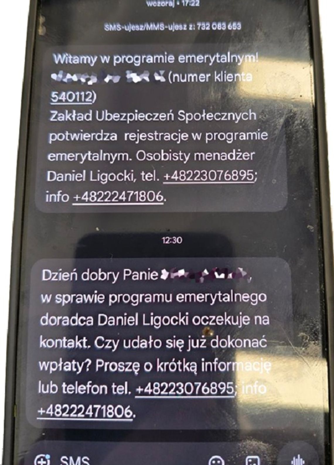 Uwaga na fałszywe telefony z ZUS. Oszuści żerują na seniorach