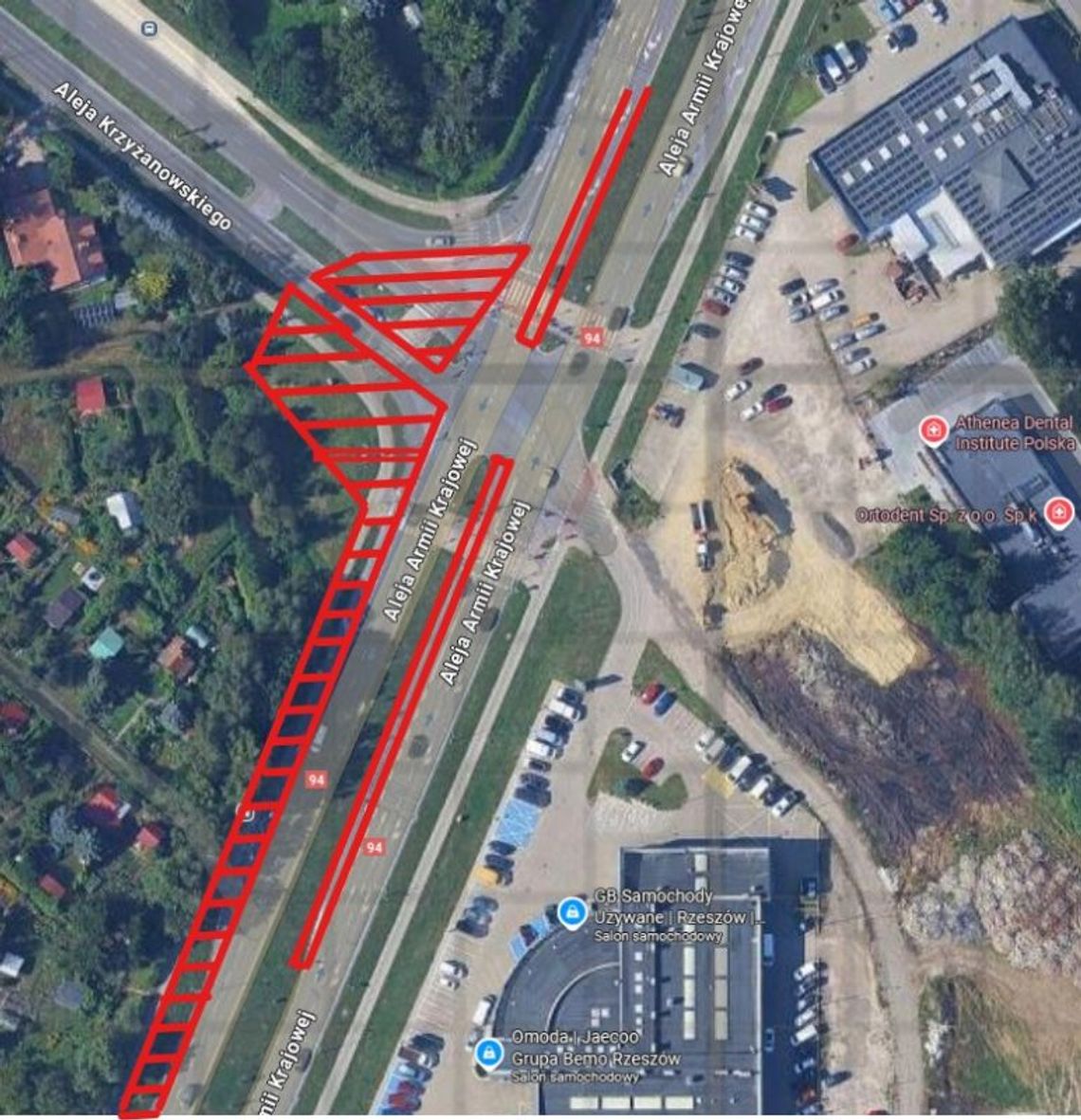 Uwaga – od środy zmiana organizacji ruchu na al. Armii Krajowej