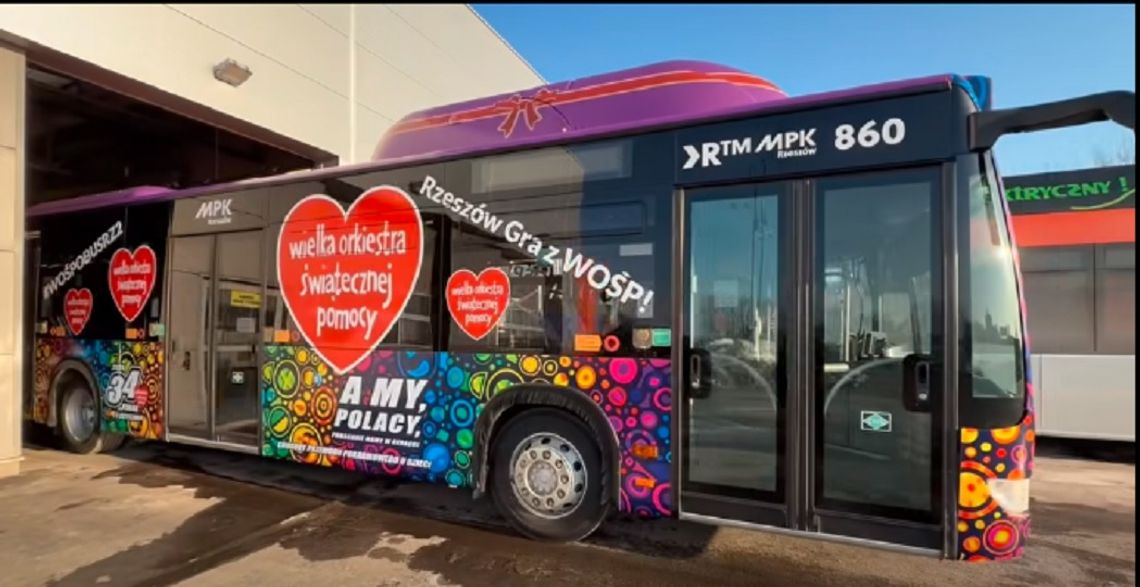 #wospobusRZ2 wyjechał na ulice Rzeszowa - 34. Finał WOŚP już w niedzielę!