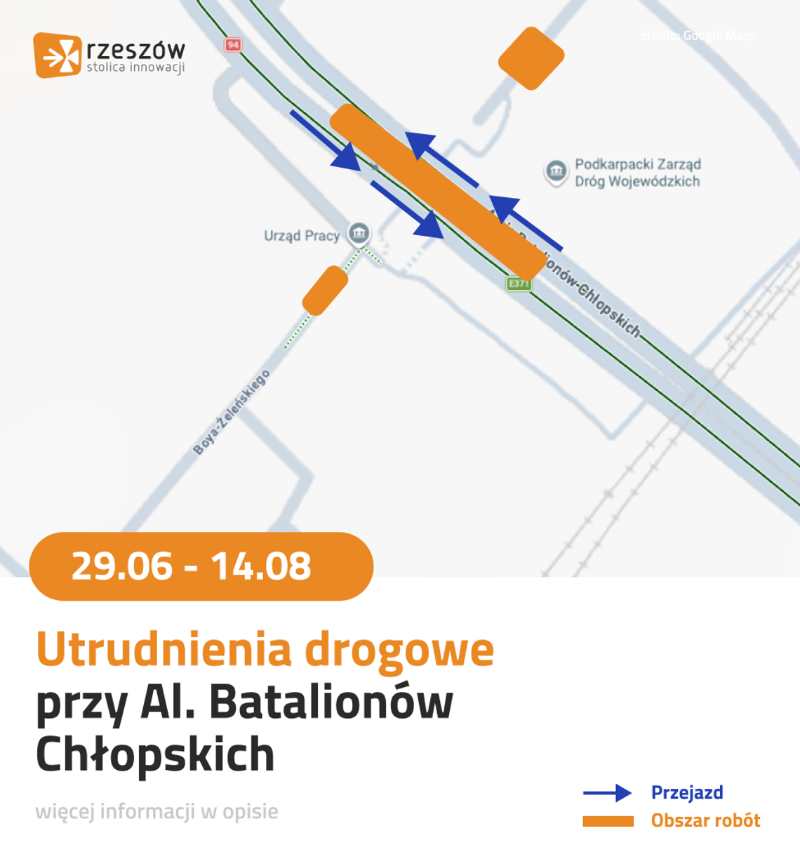 Wymiana ciepłociągu. Będzie zmiana organizacji ruchu na al. Batalionów Chłopskich
