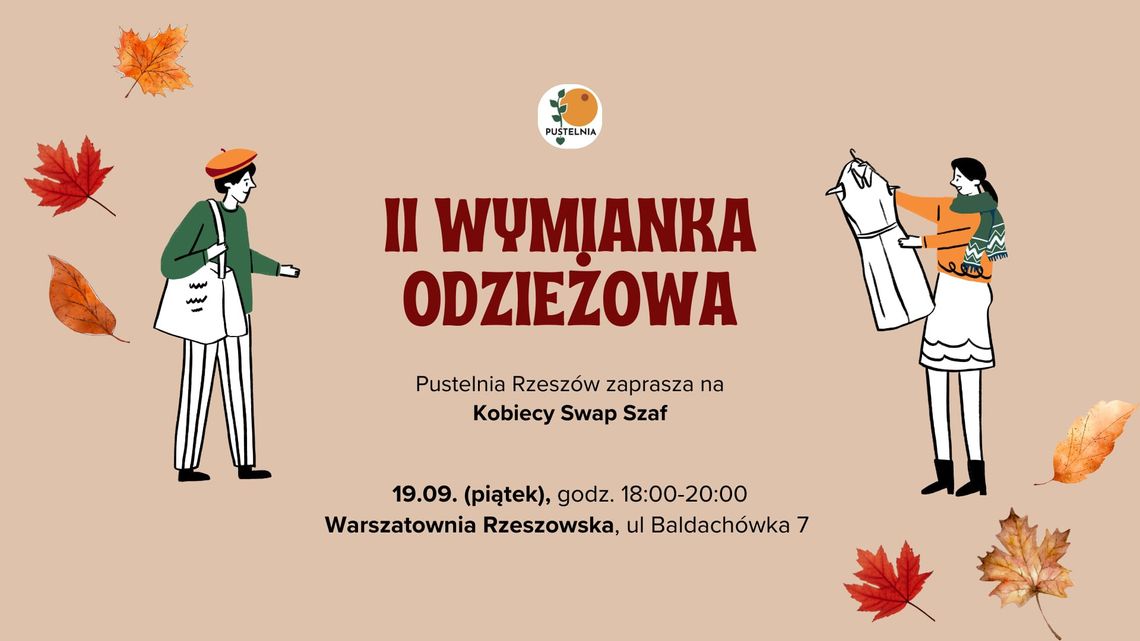 Wymiana ubrań i książek w sercu Rzeszowa. "Kobiecy swap szaf"