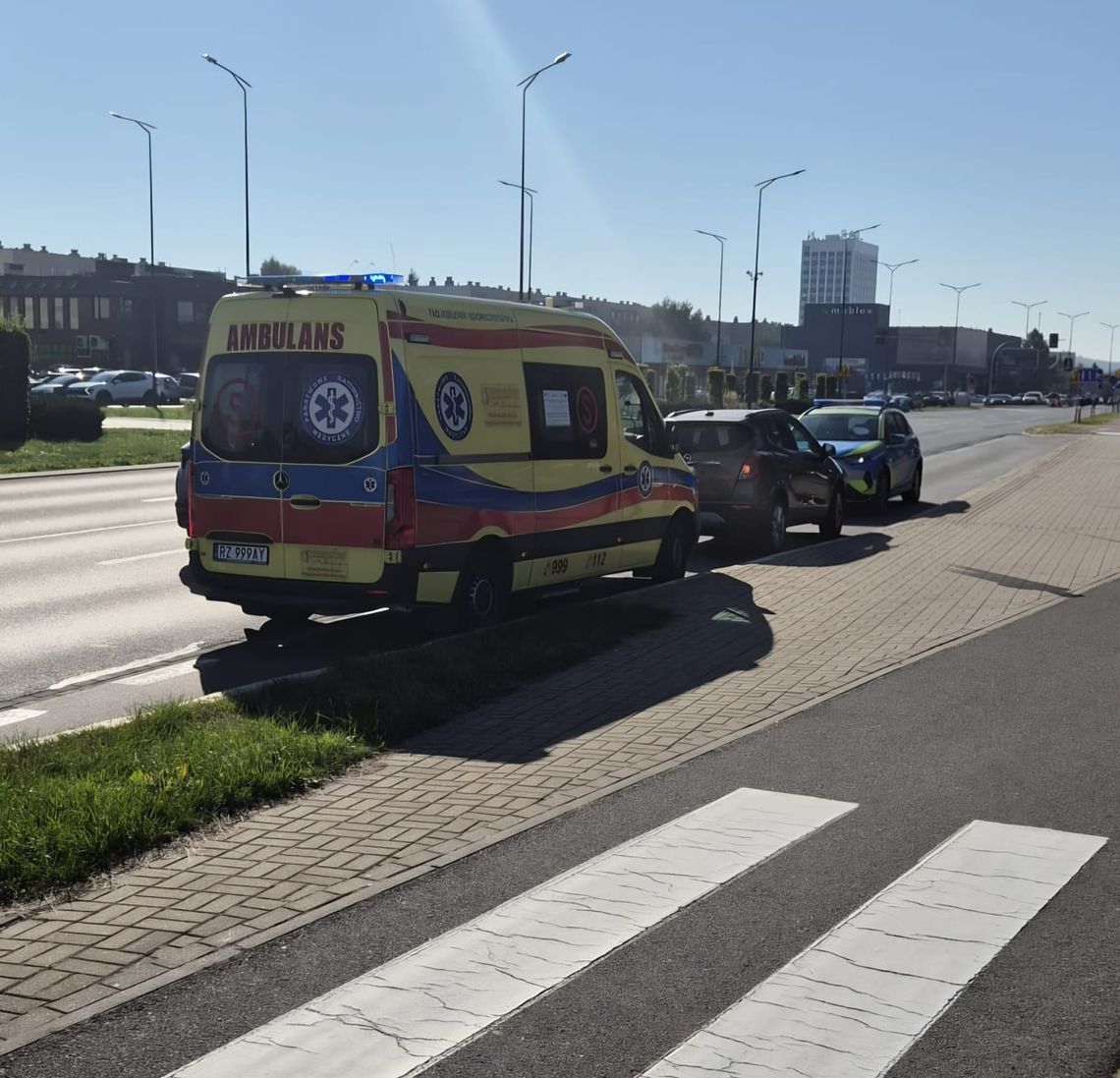 Wypadek na al. Kopisto w Rzeszowie. 12-latek trafił do szpitala