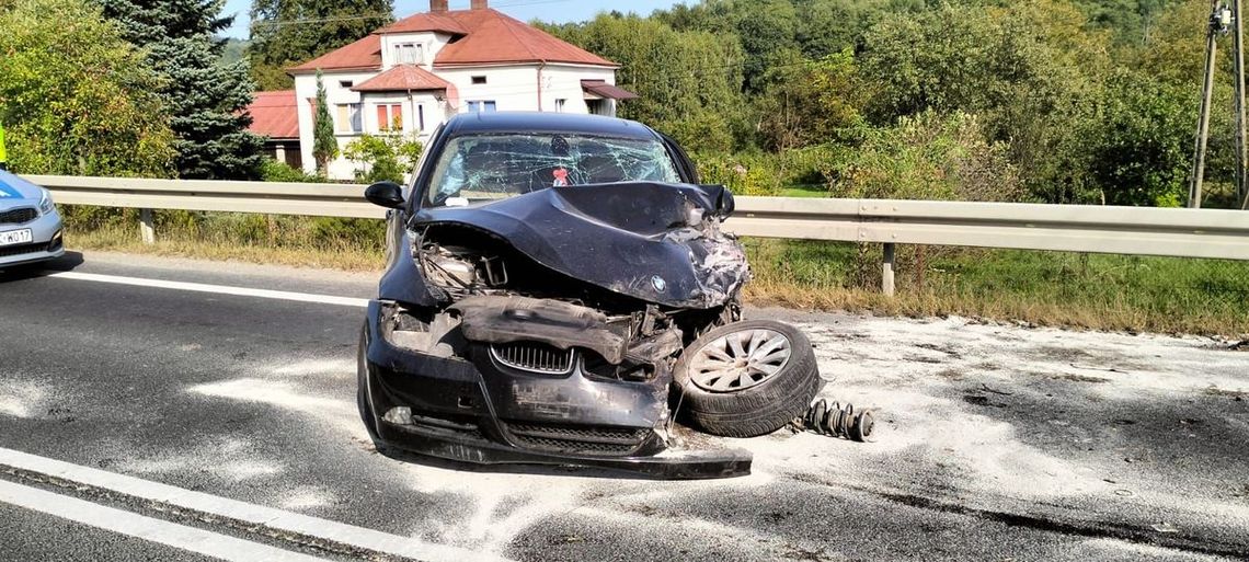 Wypadek w miejscowości Wyżne. Aż 8 osób rannych [ZDJĘCIA]