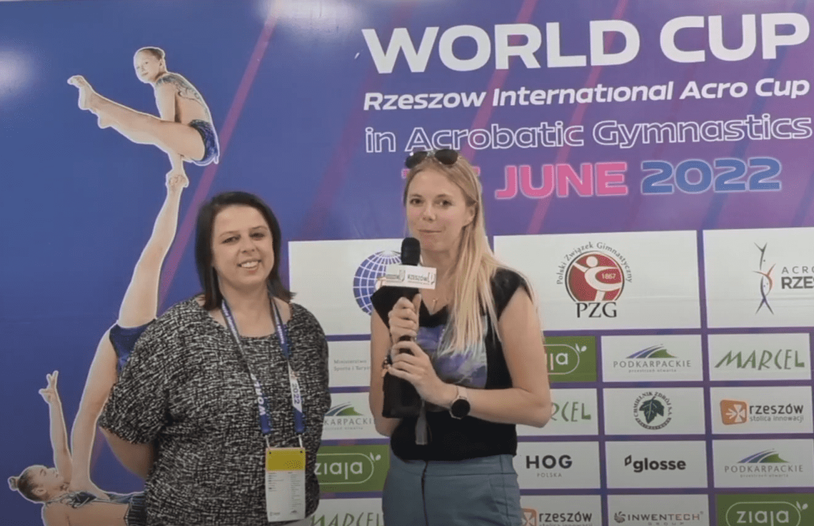 Wywiad z panią Eweliną Fijołek, na temat zawodów Pucharu Świata w Akrobatyce Sportowej