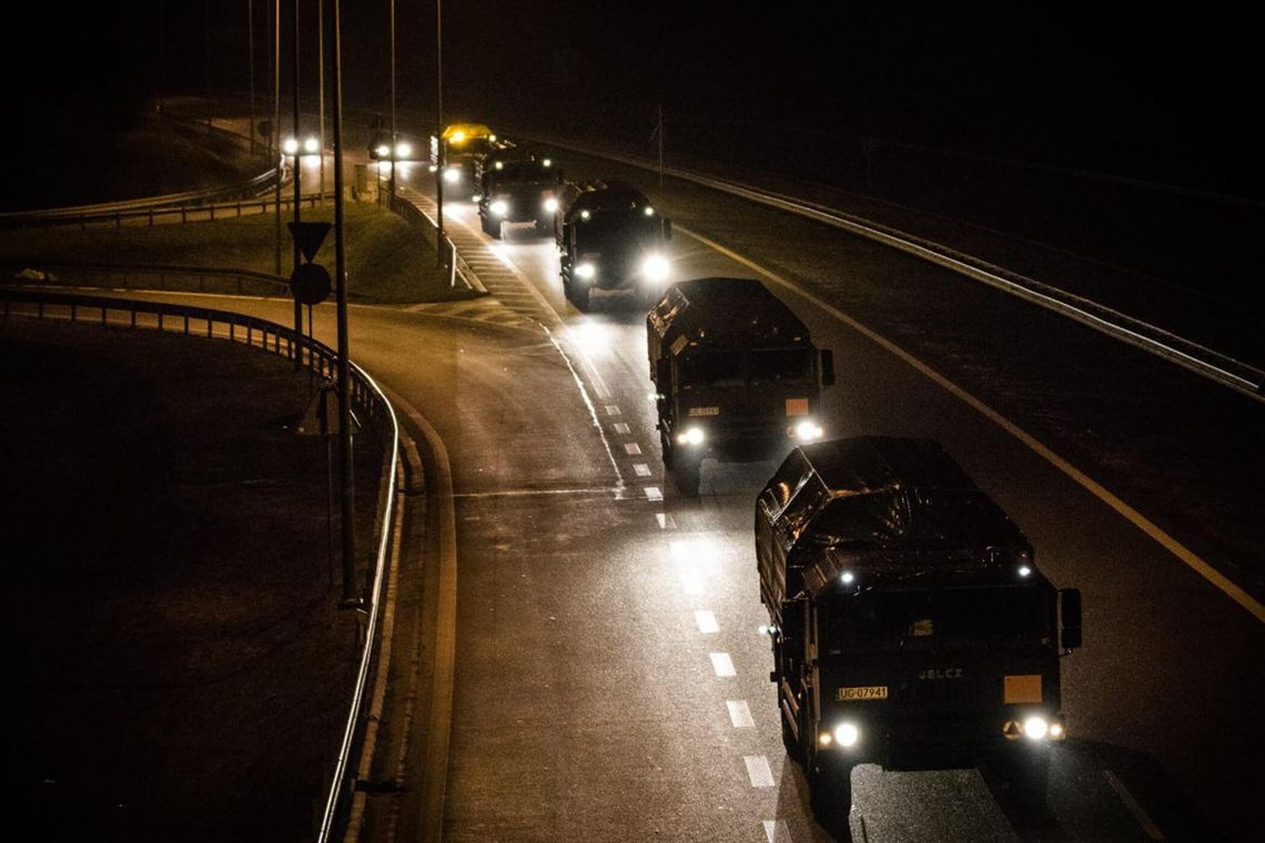Wzmożony ruch pojazdów wojskowych na drogach Podkarpacia