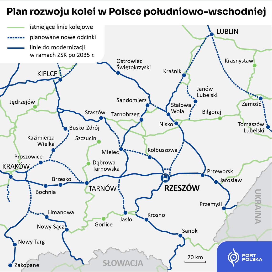 Zintegrowana Sieć Kolejowa połączy Podkarpacie ze stolicą i Krakowem w rekordowym czasie Zintegrowana Sieć Kolejowa połączy Podkarpacie ze stolicą i Krakowem w rekordowym czasie