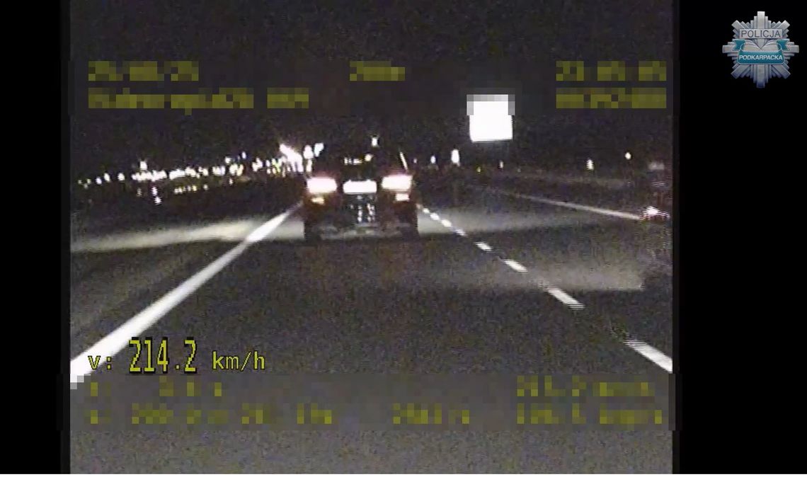 Złapany na autostradzie A4. 5000 zł mandatu dla pirata drogowego