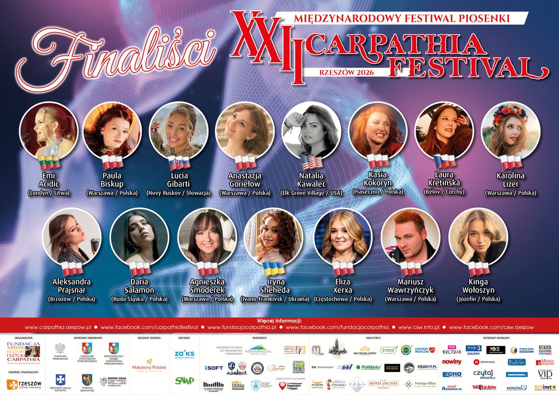 Złota Piętnastka „Carpathia Festival” 2026 wybrana