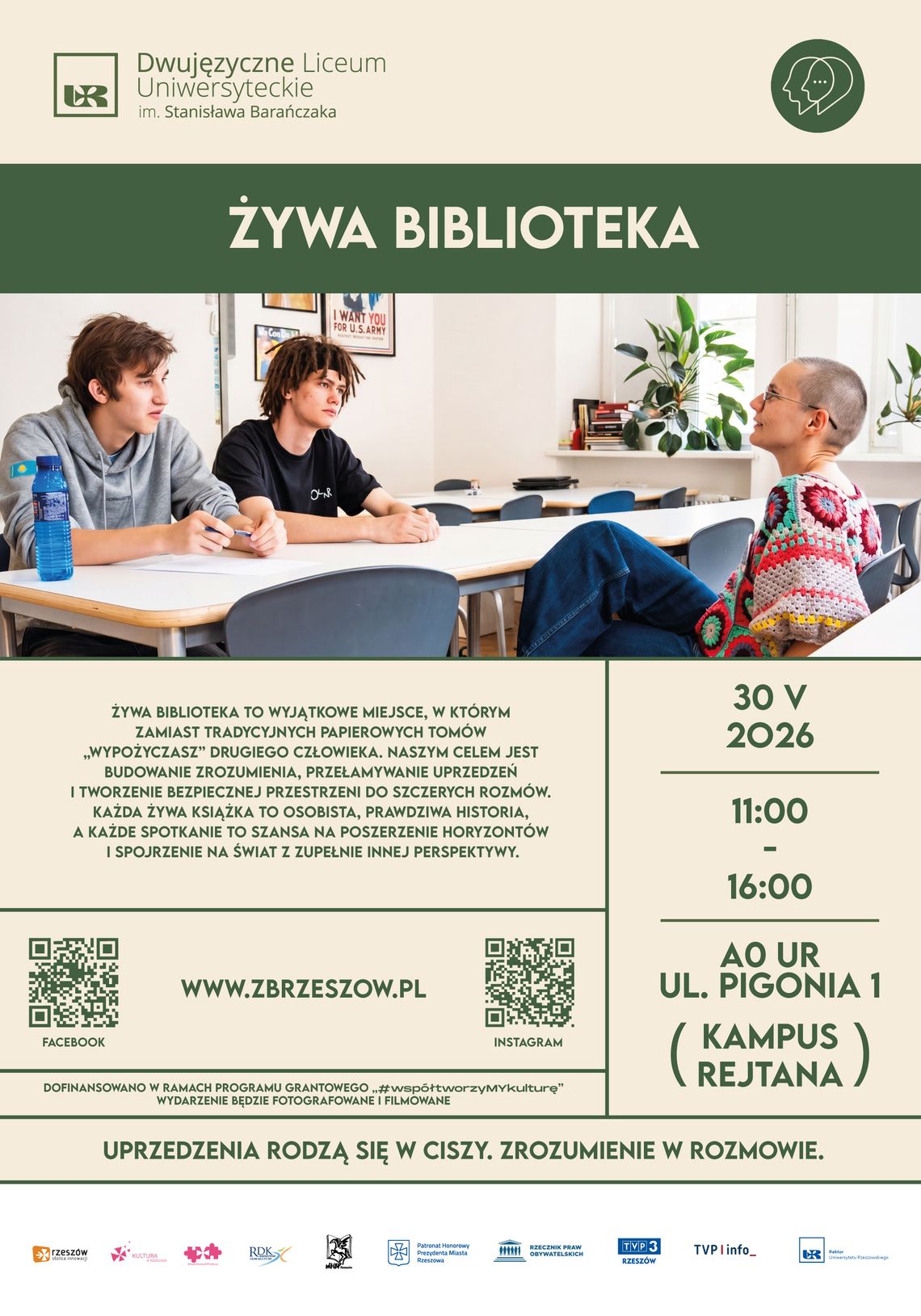Żywa Biblioteka w Rzeszowie. Zamiast papierowych tomów, prawdziwi ludzie Żywa Biblioteka w Rzeszowie. Zamiast papierowych tomów, prawdziwi ludzie