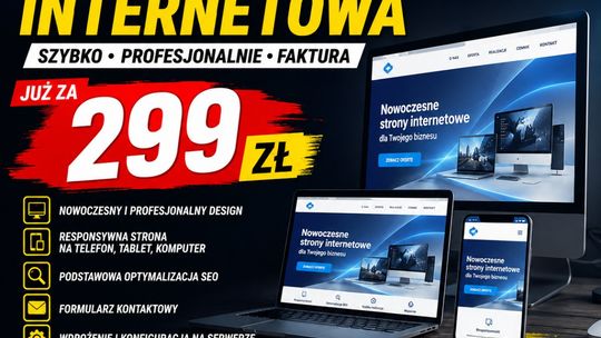 Profesjonalna strona internetowa od 299 zł ➜ FAKTURA | stronaza299.pl