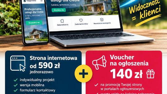 Strona wykonana i rozreklamowana - jedno zlecenie, dwie rzeczy