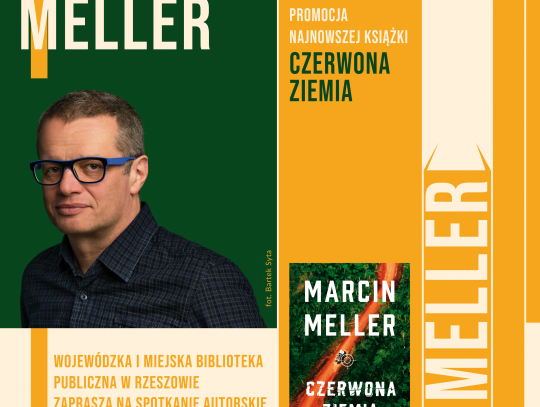 Plakat promujący spotkanie z Marcien Mellerem