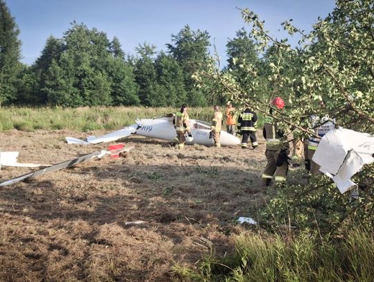 Wypadek szybowca na Podkarpaciu [ZDJĘCIA]