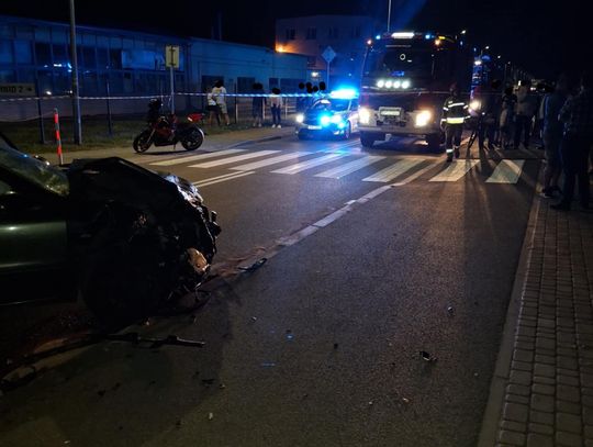 Zderzenie samochodu osobowego i motocyklisty w Sędziszowie Młp. [ZDJĘCIA]